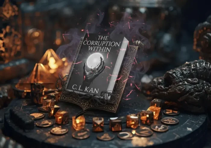 Official cover art for the dark fantasy novel The Corruption Within by author C.L. Kan.